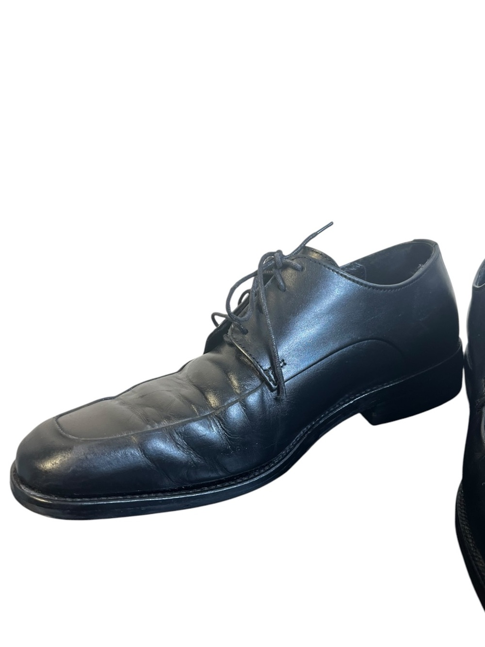 Banana Republic Al zone confort Men's Classic Black Leather Dress Shoes size 8 - Picture 5 of 8